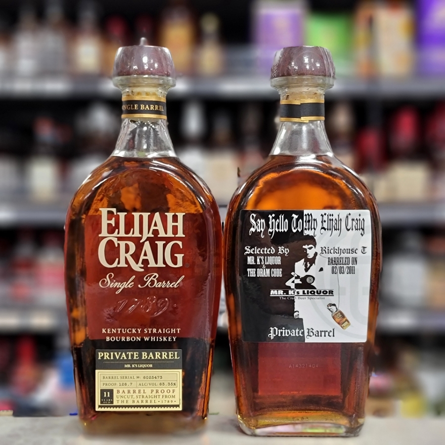 Picture of Elijah Craig Dram Code X Mr. K's Liquor Collab Store Pick